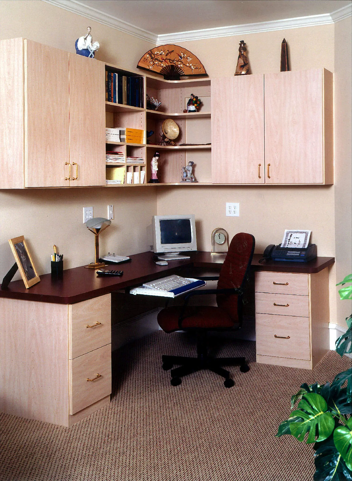 Office Storage Peninsula - Hudson Cherry