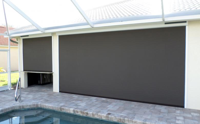 Zip Tex shade and privacy screen
