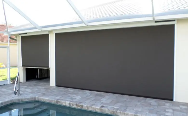 Zip Tex shade and privacy screen