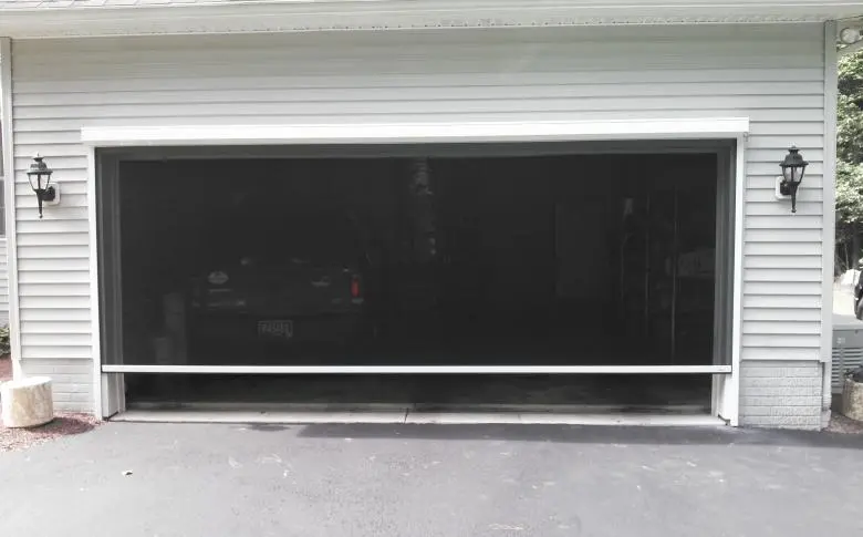 motorized garage door screen
